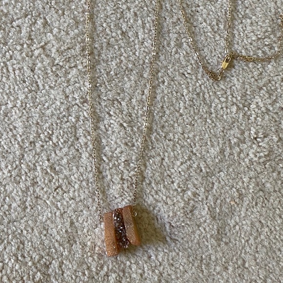 Vintage Jewelry - Tri Stone Long Necklace